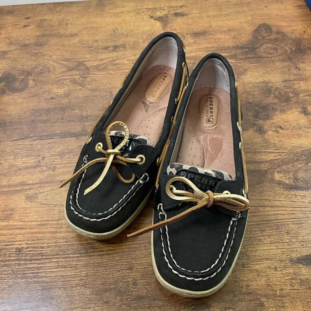 Sperry sliders leopard and black. - Picture 6 of 6